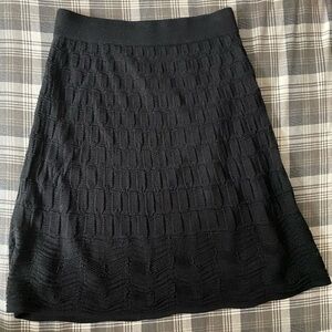 Elegant Black Textured Skirt Missoni